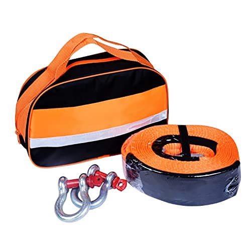 Coche Tow Correa Cuerda De Remolque Cuerda Remolquel For El Coche SUV Vehículo Vehículos De Emergencia con 2 Ganchos De Seguridad Y Bolsa De Almacenamiento(Size:8T/10m) Cover