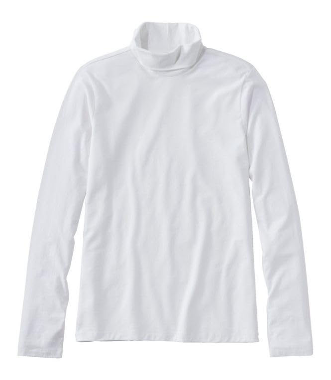 Kaynee, Long Sleeve Turtleneck Shirt, White, Adult - Small