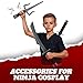 Liberty Imports Ninja Warrior Toy Weapons Role Playset - Kids Pretend Play Dress Up Costume Accessories Set for Children Pretend Play Battles (Set 1)