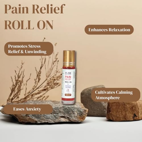 Image of JSB Stress Relief Oil Roll On for Massage | Headache Relief | Migraine | Computer Eyes Pain | After Viewing Mobile Screen For Long | Quick Action | Pocket Sized | Easy to Carry | Travel Friendly