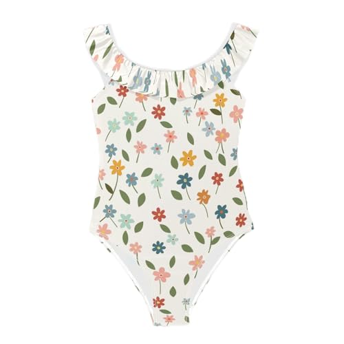 Traje de baño para niña con volantes Yoogain bañador infantil de playa