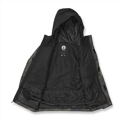 Volcom Jaqueta de inverno masculina Stone 91 isolada para snowboard, Cloudwash Camo S4