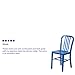 Flash Furniture Gael Commercial Grade 2 Pack Blue Metal Indoor-Outdoor Chair