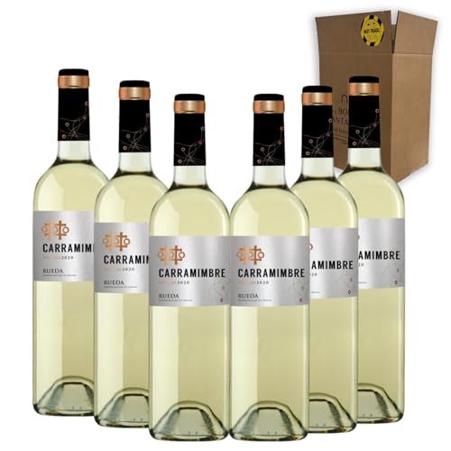 Carramimbre Verdejo - Ideal para Maridar con Pescados y Arroces - Pack 6 Botellas 75cl