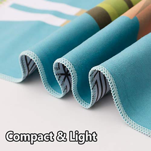 Sand Proof Microfiber Beach Towels – Quick Fast Dry Beach Towel Oversized Compact Blanket for Outdoor Tesalate Travel Swim Pool Camping Sand Free Lightweight Personalized