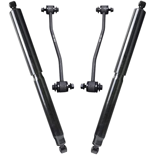 Image of Detroit Axle - 4WD Rear 4pc Shocks Absorbers Kit for 2003-2004 Ford F-250 F-350 Super Duty, 2 Sway Bar Links 2 Shocks Absorbers Replacement