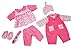 Bayer- Ropa, Vestido, Pantalones, Zapatos, Accesorios para muñecas 40-46cm, Color Rosa (84619AA)