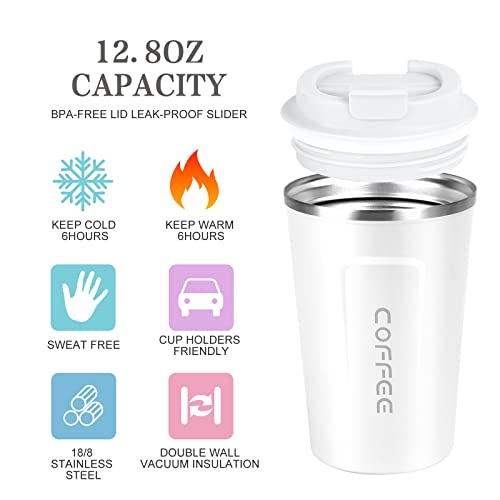 Flintronic Tazza da Caffè Isolata, 380ML Tazza per...