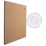 OATIPHO Tablero y Portátil de Macramé Alfileres en T de Acero Inoxidable de Corcho Reutilizable para Proyectos de Nudos y Manualidades de Joyería