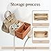 Lckaey Purse Organizer for Hermes birkin bag 35 Felt organizer insert Y013M Pull beige-L