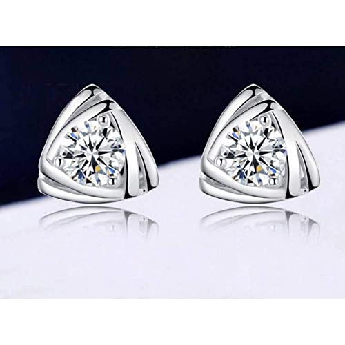 Boucles d'oreilles 925 sterling et zircon brillant pour femme élégante