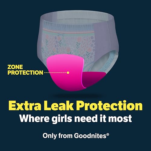 Image of GoodNites Girls Nighttime Underwear, Size Large, 11 Ct