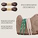 JACCOBEE 4-Pcs Mixed Color Shoelace, Suitable for Fashionable Sports & Casual Sneakers, Retro Running Shoes and Suede Flats.