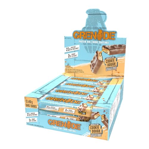 Grenade Carb Killa Bar Pâte à Biscuits barre protéinée de 60g boîte de 12