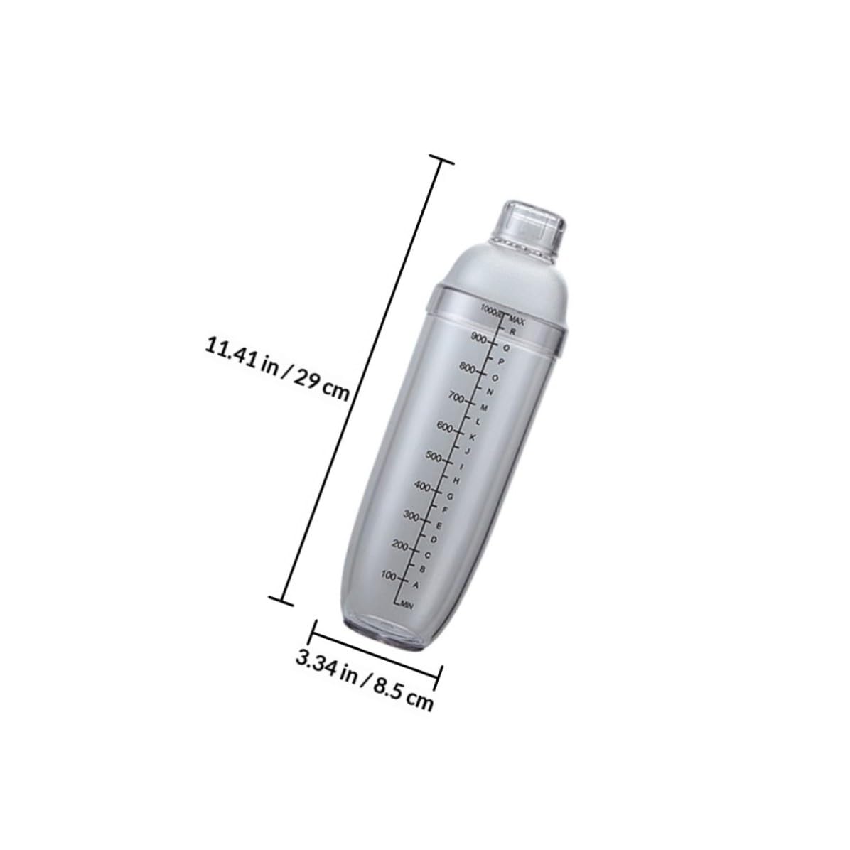 Coctelera de Bar PC con Escala Impresa, 1 Juego para Cócteles