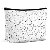 台形 収納バッグ おっぱい ちぶさ 漫画 化粧ポーチ メイクポーチ 可愛い 化粧バッグ PU素材 収納ポーチ おしゃれ コスメポーチ 小物入れ 小物ポーチ 収納ケース