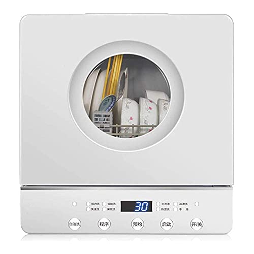 Kitchenmini Vaatwasser Tafelblad Portable Home Vrijstaande Vaatwasser Energiezuinig, Touch The Button 360 Graden En Spray 72 °; Sterilisatie Op Hoge Temperatuur Voor 4-6 Personen praktisch