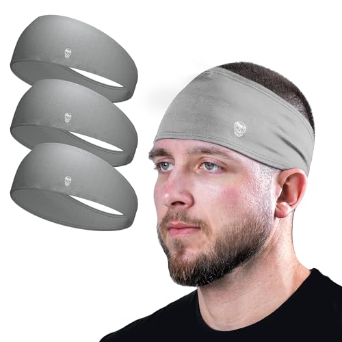 Gymreapers Workout Headbands for Men & Women-Comfortable Sweat Absorbing Band to Keep Hair Back During Running Sports Gym Cycling and Outdoor Activities