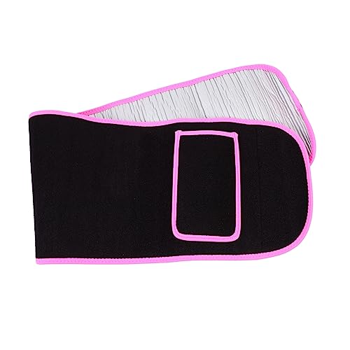 IWOWHERO Comfortable Fitness Waist Support Belt Breathable Shaping Waist Strap for Men and Women for Running Weightlifting and Daily Sports Activities Trim Pink