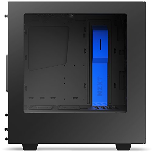Image of NZXT S340 Mid Tower Case CA-S340MB-GB Matte Black /Blue