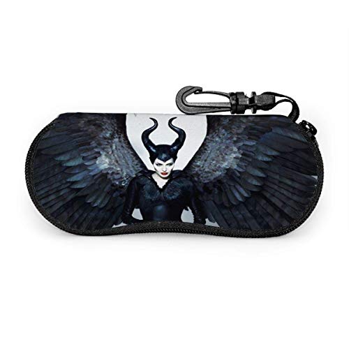 Preisvergleich Produktbild Maleficent Brillenetui, tragbarer Reise-Reißverschluss Sonnenbrillenetui Brillentasche Guard Set
