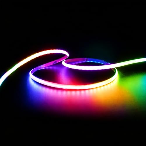 2 Pack Cinta LED Ultra-delgada 1.64ft 160 LEDs RGB 5V USB miniatura 2