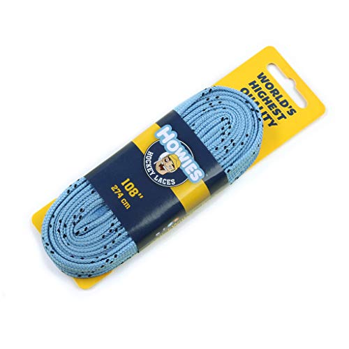 Howies Hockey Skate Laces - 1 Pack - Colored Cloth (Choose Your Color) for Youth, Junior and Senior Skates. Premium Quality Used by Athletes of All Ages; Minor, Pro. Crafts (Sky Blue, 84.0