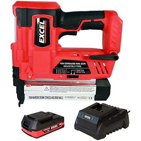 Excel EXL592B 18V Cordless Nailer with Battery Cover
