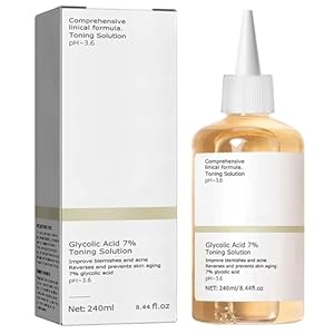 Glycolic Acid 7% Toner, Glycolic Sour 7% Toning, Glycolic Acid 7%, Facial Exfoliation Astringe Pores(240ML)