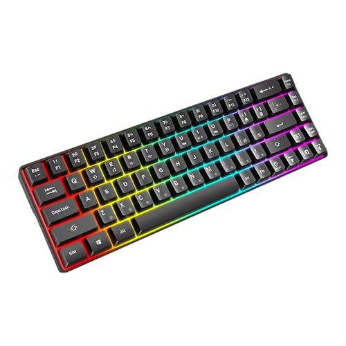 Teclado Mecánico Gamer 60% YIBAISI Con Cable miniatura 6