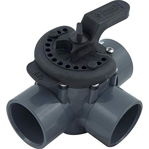 Pentair 263028 Three Port Diverter Valve with 2 PVC Pipe - Grey
