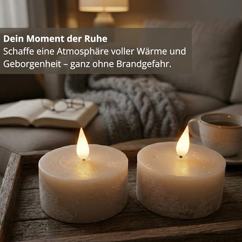 Velas decorativas para salón mini velas LED con mando a distancia 2