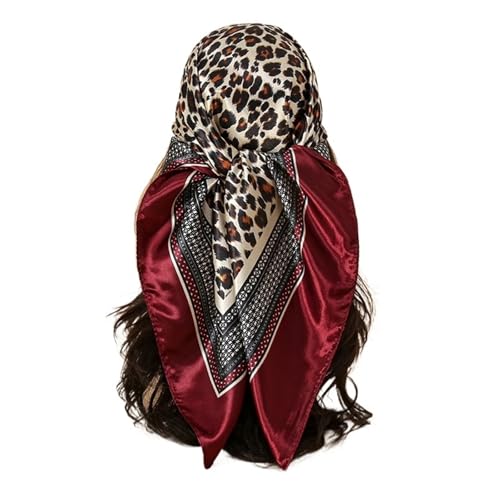 Foulard en soie femmes 90x90 cm carré à fleurs pour accessoiriser vos tenues d'été