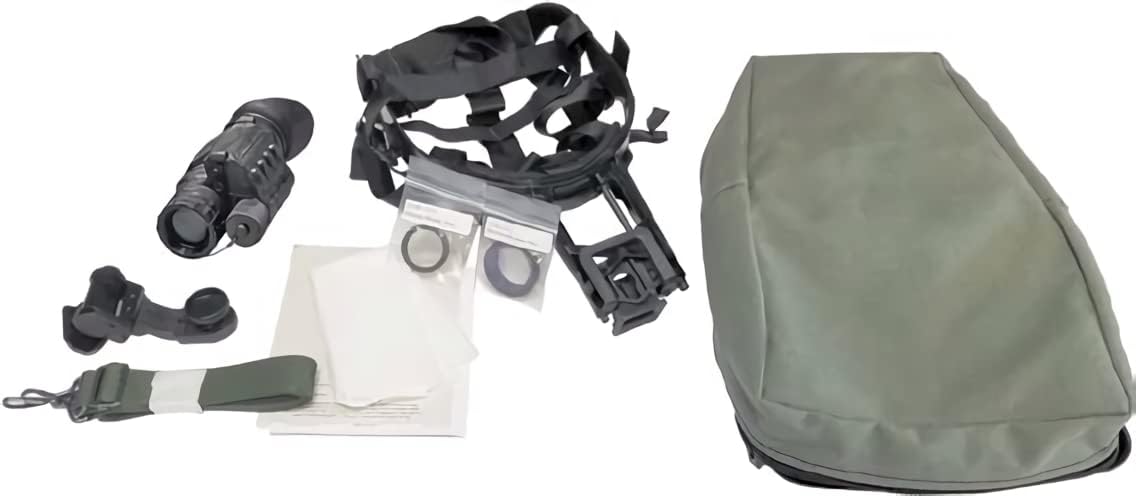 AGM Global Vision 11P14123484111 Model PVS-14 3AW1 Night Vision Monocular, Waterproof, Built-in Infrared Illuminator and Flood Lens, Manual Gain Control, 1x Magnification, Auto Shut-Off System