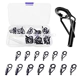 Aventik Fishing Rod Tip Repair Kit Rod Tip Guide Replacement Kit Fishing Rod Tip Eyelet Repair Kit Fishing Pole Repair Kit (All Size-26pcs)