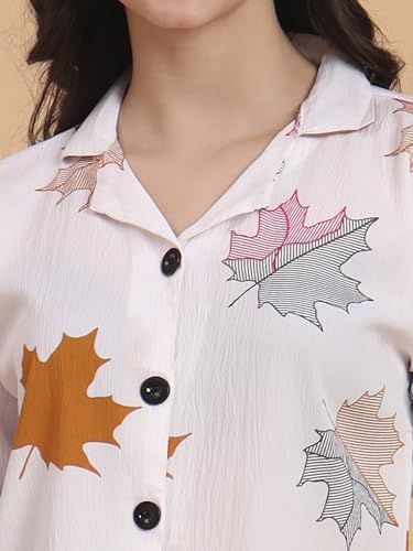 Image of Women's Cotton Blend Printed Combo (Pack of 2) Shirts - 3 /4 Sleeves V Collar Neck (COMBO1744)