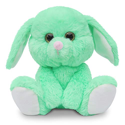 Fluffuns Bunny Stuffed Animals - Stuffed Bunny Plush Toys - 9 Inch Easter Bunny Rabbit Plushes (Green)