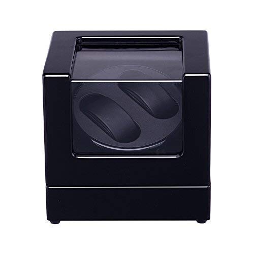 Boîte remontoir pour 2 montres automatiques avec vitrine d'exposition