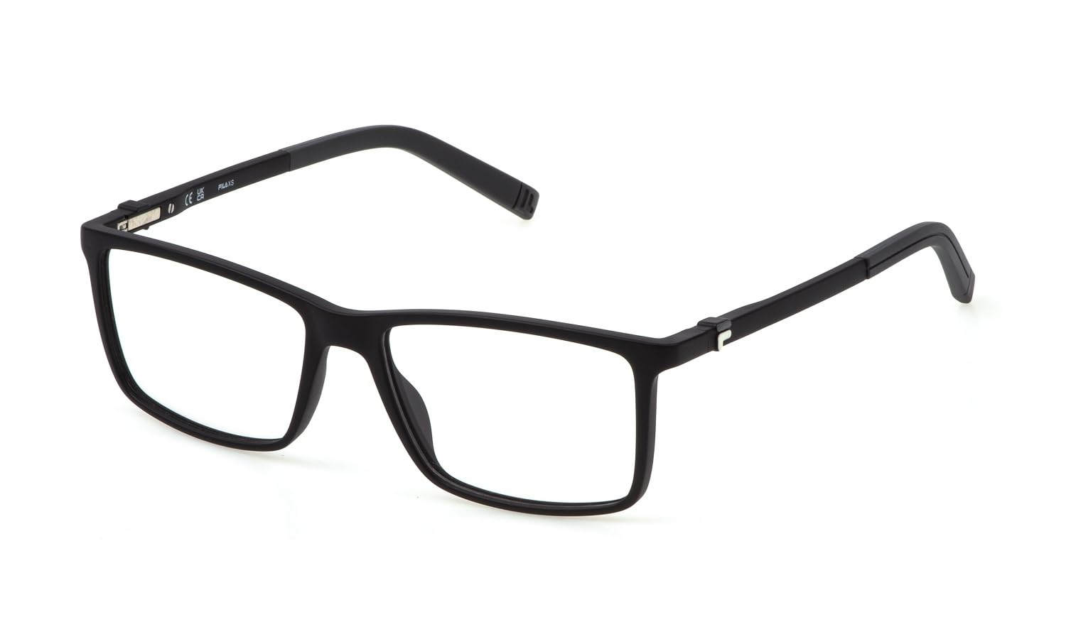 FILA Brille mit Sehstärke für Unisex optional mit Sonnenbrillentönung oder Blaulichtfilter, Quadratisch, gefertigt aus Celluloseacetat (inklusive Brillenetui)