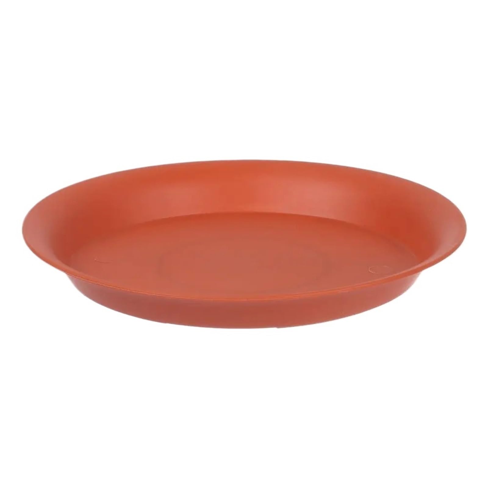YILWPV 6Pcs Garden Flower Pot Round Indoor Outdoor Drip Trays Plant Saucer Plastic Tray Saucers(Red,12x15cm)