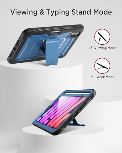 Protector iPad mini A17 Pro 2024 completo anticaídas con soporte para mesa 3