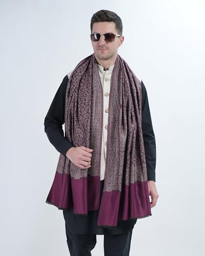 Image of Men's Kashmiri Wool Jamawar Shawl