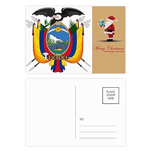 Cartes postales Emblème national du Père Noël Quito lot de 20 à offrir ou envoyer