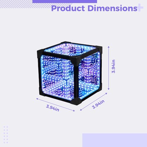 Luces LED 3D Infinity Cube regulables por aplicación para mesa de juego 2