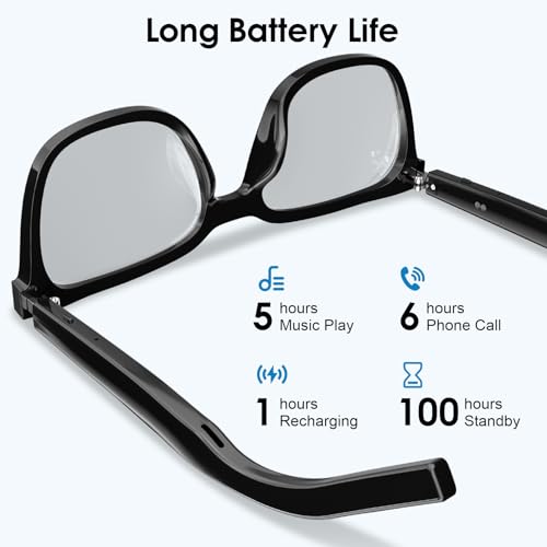 Gafas inteligentes Bluetooth música llamadas protección UV LWDM10 Pro A 6