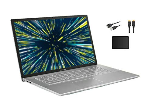 ASUS VivoBook 17.3' FHD Widescreen LED Flagship Laptop Bundle Woov Accessory | AMD Quad Core Ryzen 7 3700U | 12GB RAM | 512GB SSD | USB-C | 802.11ac | HDMI | Windows 10