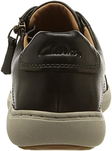 Clarks Women's Sneaker, Black Leather, 7.5 | Image 2
