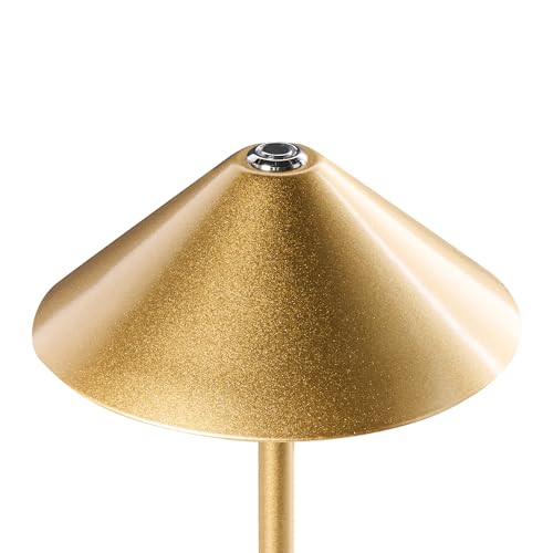 Lampe de table LED sans fil rechargeable dorée Modjo en métal - 4