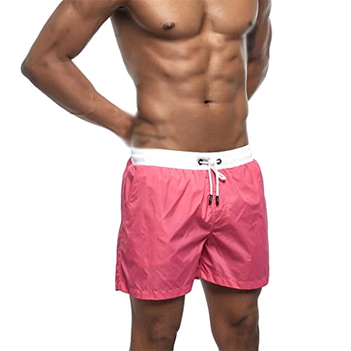 Bañadores de surf hidrófugos con cordón ajustable para hombre activo