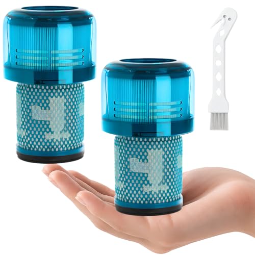 Image of Dyson V12 Filter, 2-Pack Premium True HEPA Replacement Filters compatible with Dyson V12, V12 Detect, V12 Detect Slim, V12 Detect Slim Absolute, Slim Origin, V12 Detect Slim Filter, Part no. 971517-01